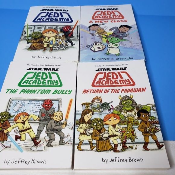 Childrens Star Wars Jedi Academy Book Series 1-4 PB Kids Science Fiction - Picture 1 of 12